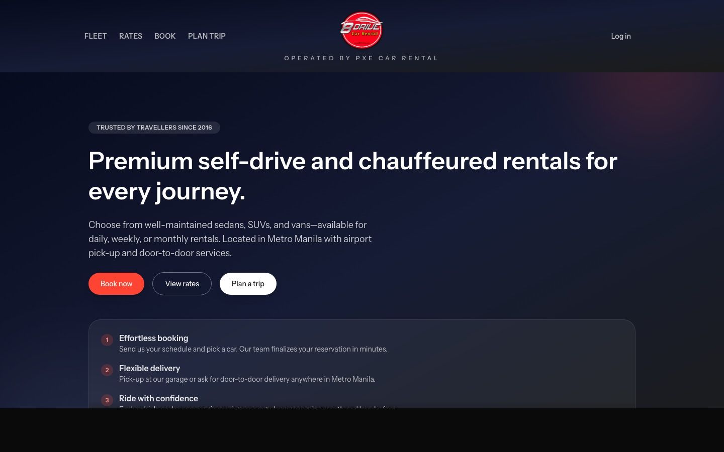 8Drive rental management system interface built by Fazed Digital
