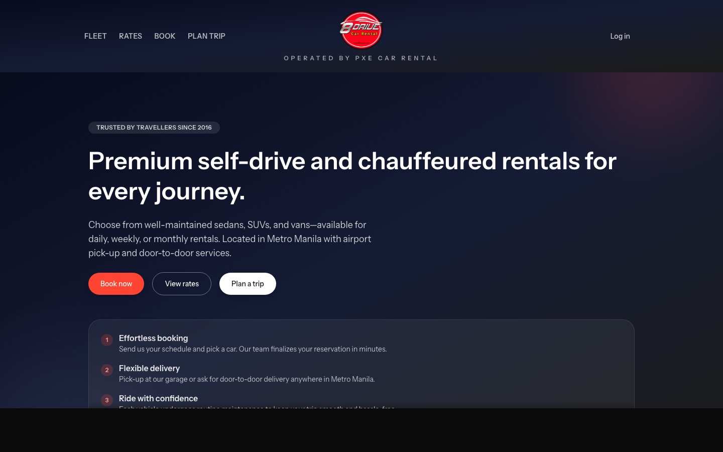 8Drive rental management system interface built by Fazed Digital